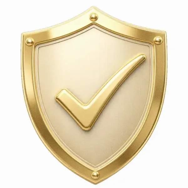 Checkmark shield — Cosmo