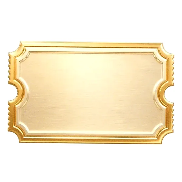 Blank ticket plaque — Cosmo