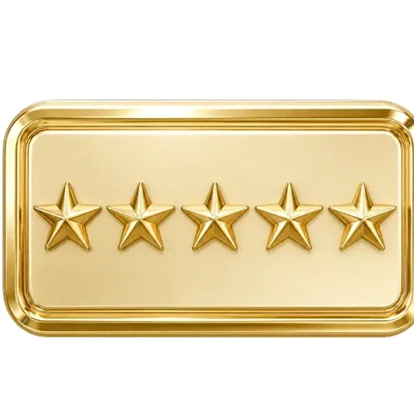 Five-star rating plaque — Cosmo
