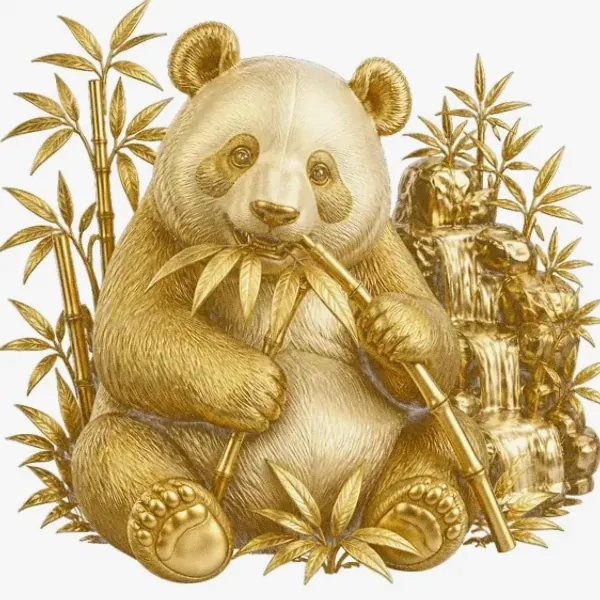 Panda eating bamboo — Cosmo