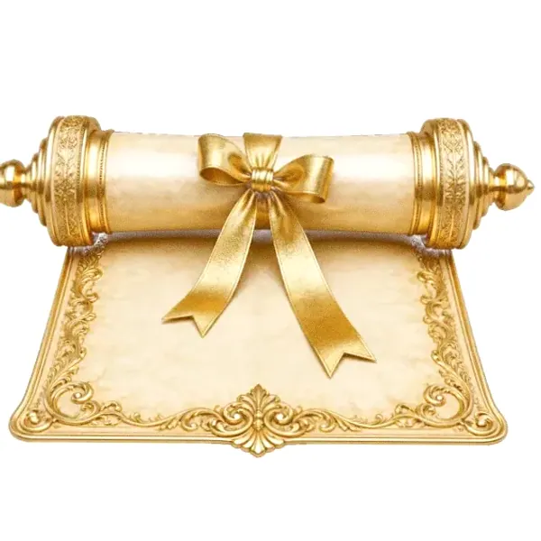 Decorated parchment scroll — Cosmo