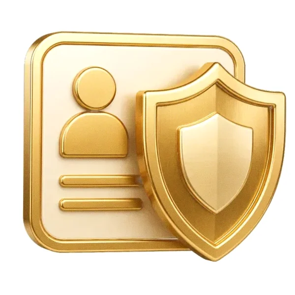 Shield and id card — Cosmo