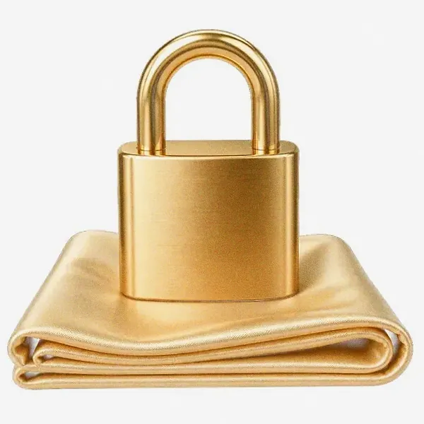 Padlock on folded cloth — Cosmo