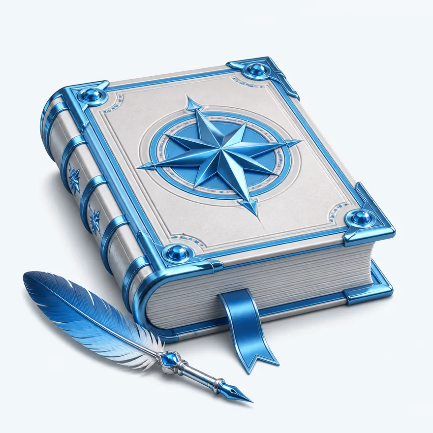 Thick open rulebook — Cosmo